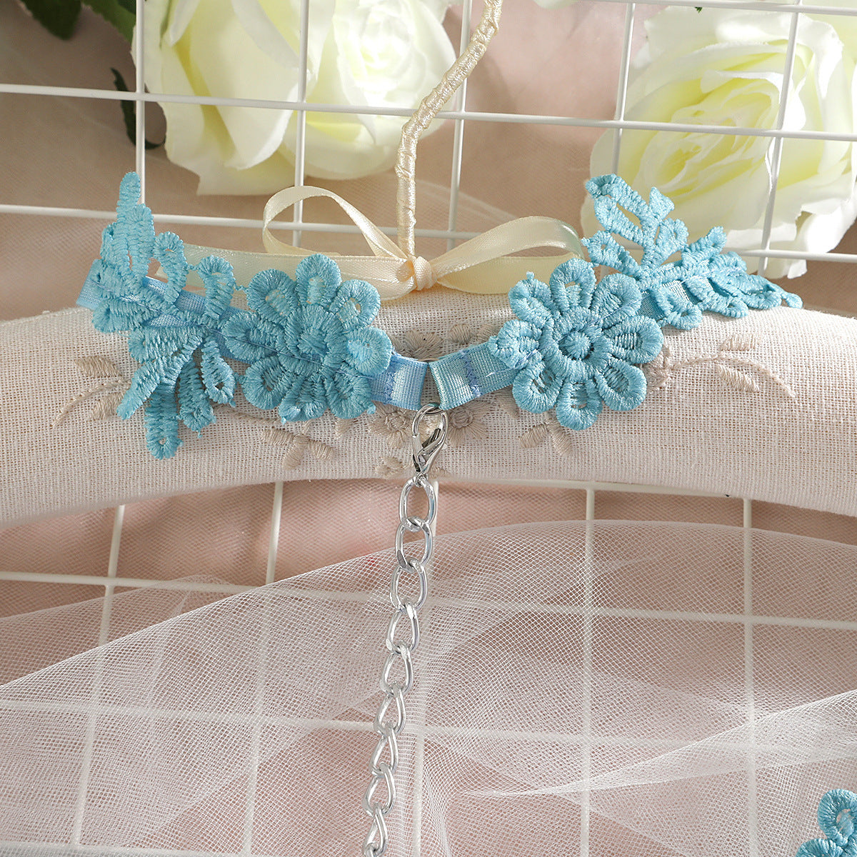 Underwear Suit Water Soluble Lace Chain Gather Suit